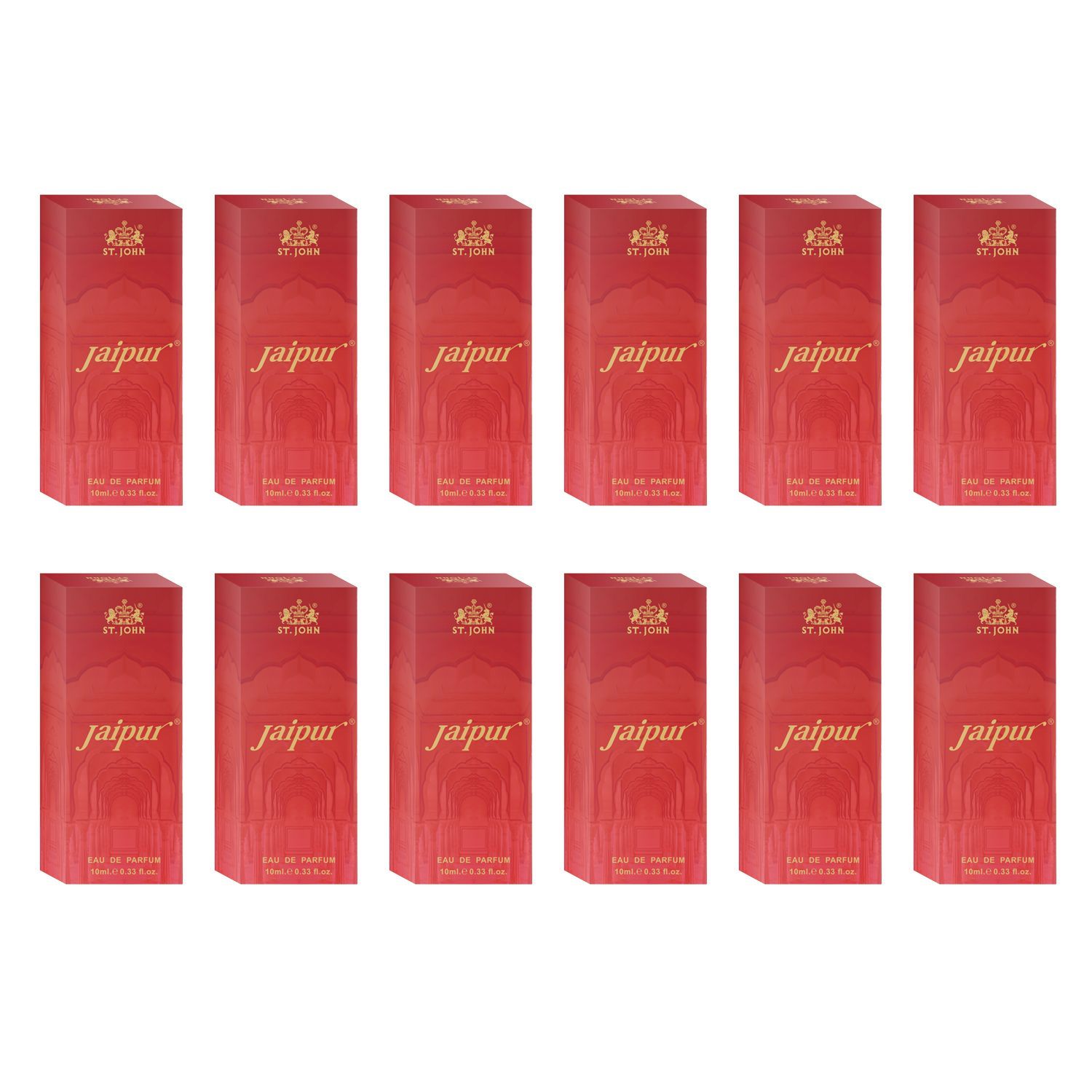 ST.JOHN Jaipur Long Lasting Perfume 10ml (Pack of 12)