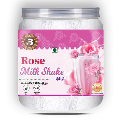Brew Lab Rose Flavour Milkshake Powder Mix | Instant Delicious Milkshake | Hydrating & Refreshing-250 g