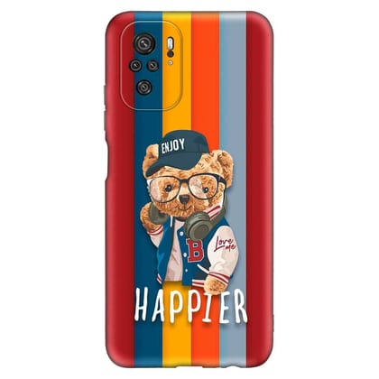 Enjoy Happier Redmi Note 10s  Premium Emboss cover