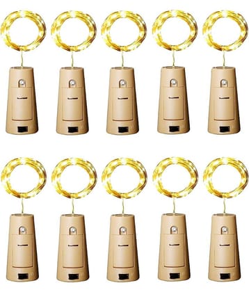 PRANSUNITA Other LED 10 Pack Fairy / String Lights Waterproof Battery ( Pack of 10 )