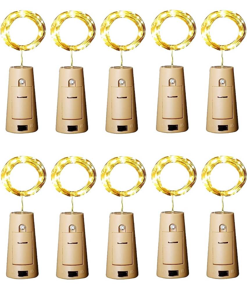 PRANSUNITA Other LED 10 Pack Fairy / String Lights Waterproof Battery ( Pack of 10 )