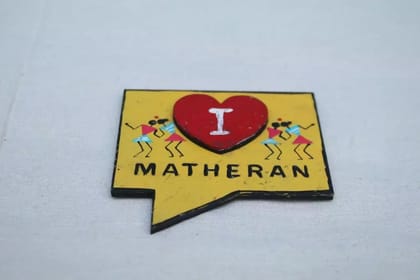 Tisser Mdf Handpainted Fridge Magnet -Love Matheran