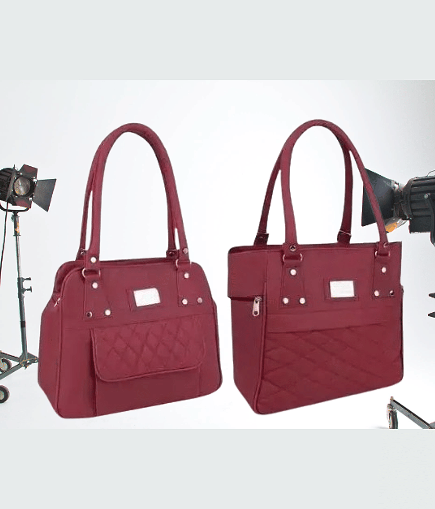 THE MONAINA CEAPT Shoulder Bag PU Set of 1 ( Maroon )