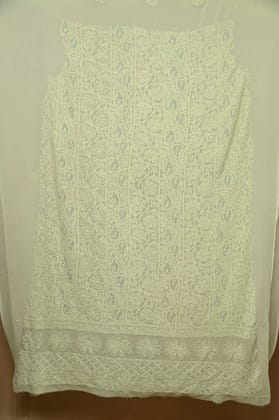 Viscose Chikankari Length with Dupatta - Sheen Green-Sheen Green / Viscose / Free Size