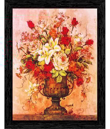 Indianara - Floral Painting With Frame