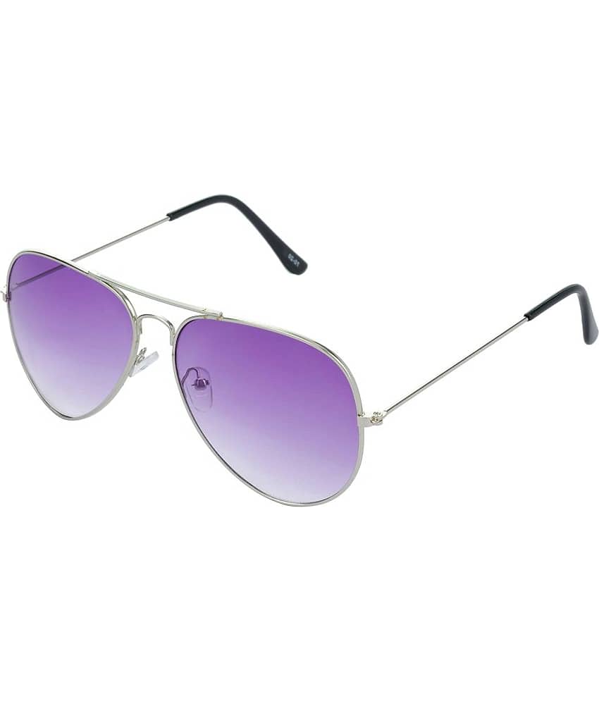 RED LEAF Silver Pilot Sunglasses ( Pack of 1 )
