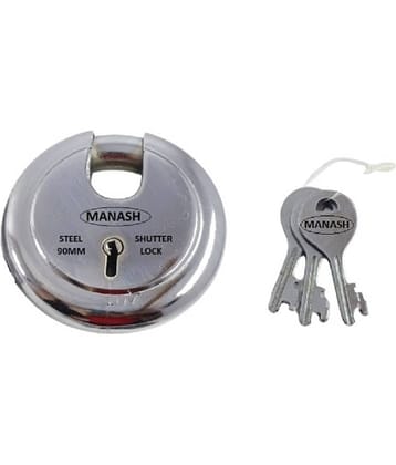 ONMAX Heavy Steel Regular Shutter Lock 90mm for Shutter, Home, Shop and Room (SRSL90)