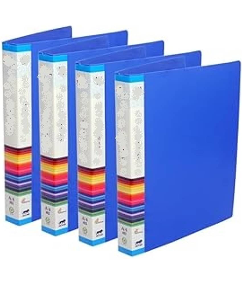 Eclet Blue Clip File ( Pack of 4 )