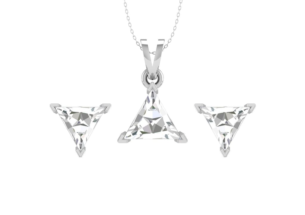 Timeless Triangle Solitaire Set
