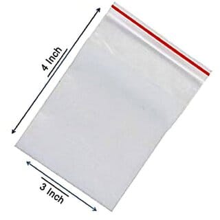 (Pack of 100) Transparent Plastic Zip Lock Packing Storage Pouch Bags - 3x4 Inch (Pack of 100) Transparent Plastic Zip Lock Packing Storage Pouch Bags - 3x4 Inch
