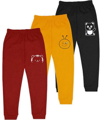 J&JP Pack of 3 Boys Cotton Blend Trackpant ( Multicolor )
