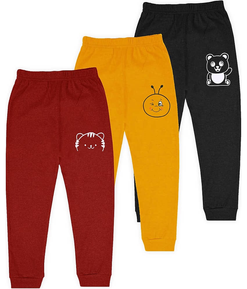 J&JP Pack of 3 Boys Cotton Blend Trackpant ( Multicolor )