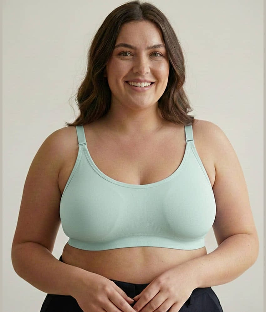 Elina Pack of 1 Cotton Blend Non Padded Minimizer Bra For Women ( Beige )