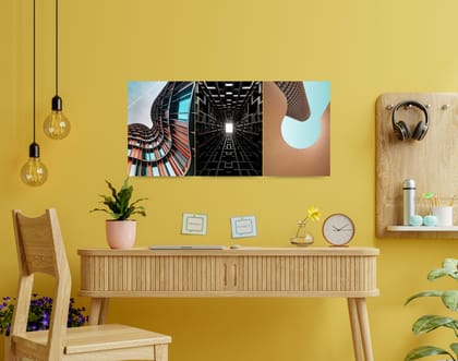 "CAPTURE OF ARCHITECTURE"- Shiny & Sturdy Metallic Poster Art That Pops & Sticks-A3