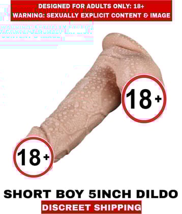 New Real Orgasm Double Short Boy 5inch Silicon Dildo Female Sexy Toy For Women