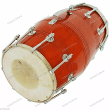 Indian Wedding Kirtan Dholak/ Dholki Musical Instrument Screws With Cover