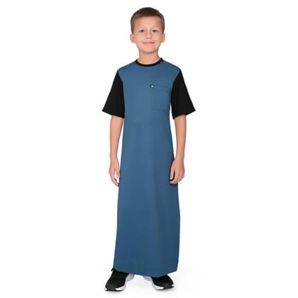 Mullido Blue Over size Thobe for Kids-1