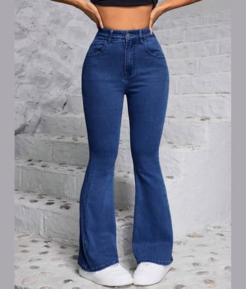 WOOMNY - Blue Denim Bootcut Women's Jeans ( Pack of 1 )