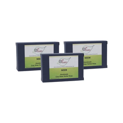 Artnweavess Neem Cow Ghee Herbal Soap, 100 gm - Pack of 3