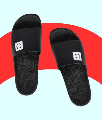 PERY PAO Black Men's Slide Flip Flop