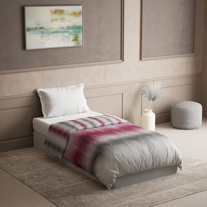 DDECOR - The Prime Collection 100% Cotton Contemporary Pattern 145TC Single Winter Quilt|152 CM X 224 CM| - Wine