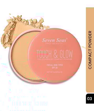 Seven Seas Touch N Glow Compact Pressed Powder Medium 16 g
