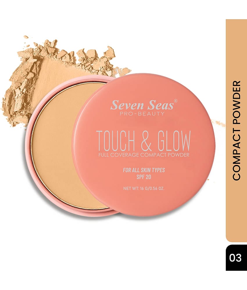 Seven Seas Touch N Glow Compact Pressed Powder Medium 16 g