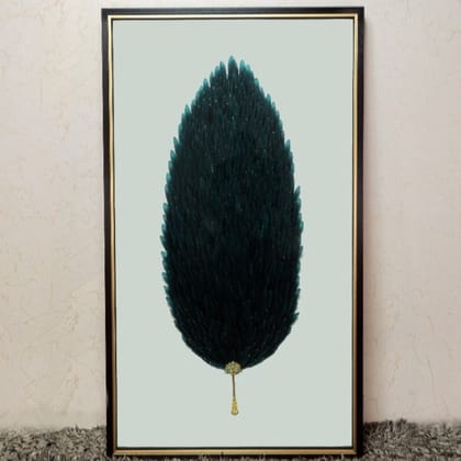 Feathered Extravagance: Ultra-Luxury Wall Decor
