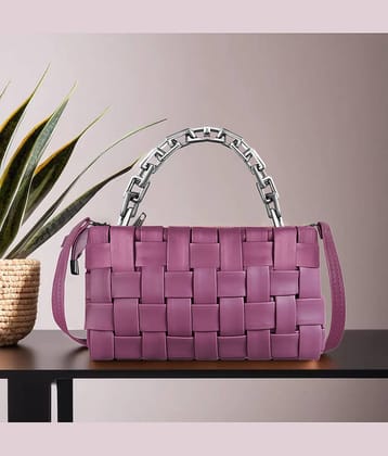 Lorem Handheld Faux Leather Set of 1 ( Purple )