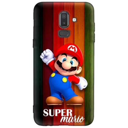 Illustrator Super Mario Samsung J8 Premium Embossed Mobile cover