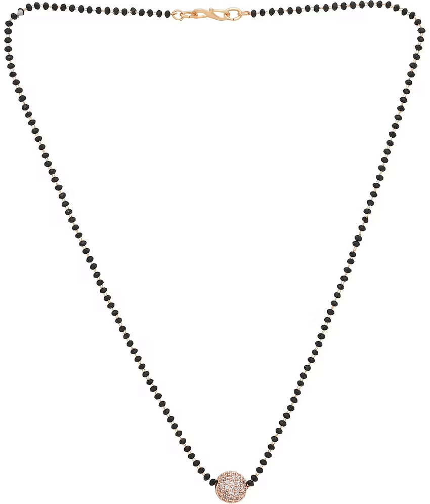 PUJVI - Silver Mangalsutra ( Pack of 1 )