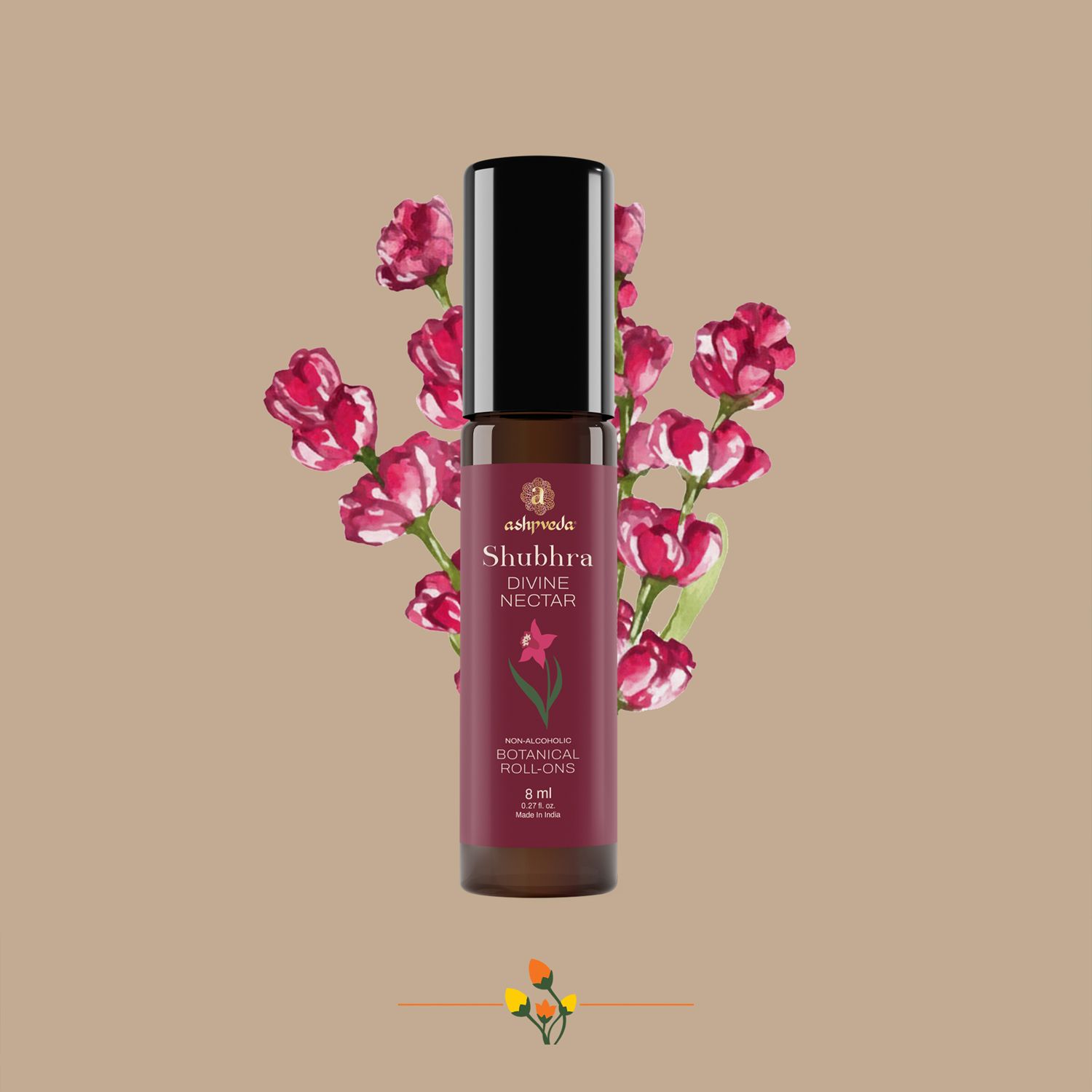 Ashpveda Shubhra Divine Nectar Natural Roll-On Attar