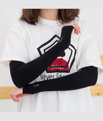 D1 DIFFERENT ONE Black Polyester Men's UV Protection Gloves ( Pack of 1 )