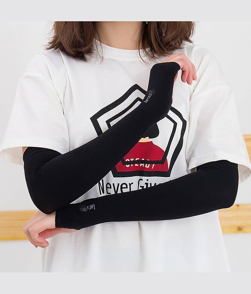 D1 DIFFERENT ONE Black Polyester Men's UV Protection Gloves ( Pack of 1 )