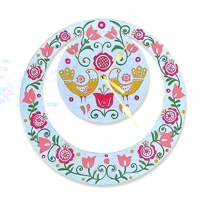 Scandinavian Art on Moon Clock DIY Kit by Penkraft