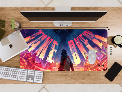 "TAKE OVER THE WORLD" Gaming Mousepad- Elevate Your Gaming Experience-Extra Large (42CM X 90CM)