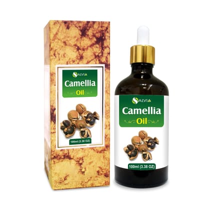 Salvia Camellia (Camellia Oliefera) Oil 100% Pure & Natural Undiluted Essential Oil - 100ml Salvia Camellia (Camellia Oliefera) Oil 100% Pure & Natural Undiluted Essential Oil - 100ml - Clear / 100 ml (Pack of 1)