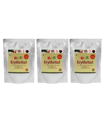 So Sweet Erythritol 100% Natural Sweetener 750gm for Diabetes - Sugar free (Pack of 3) (250 Each)