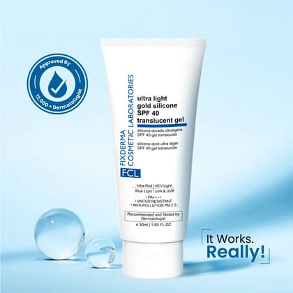 FCL Silicone Matte SPF 40 Sunscreen – Broad Spectrum Sunscreen for Sensitive Skin Men & women-50ml