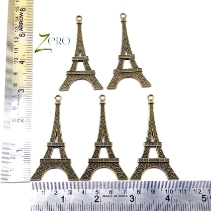 Brand Zero Metal Charms - Eiffel Tower Set of 5 Pcs - 36mm*70mm