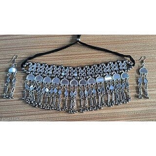 Alloy Material Oxidised Plating jewellery set for women