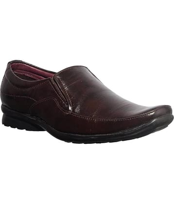 KHADIM Non-Leather Brown Formal Shoes
