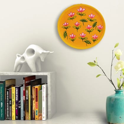 Handpainted Pichwai Art Wall Decor Plate Handpainted Pichwai Art Wall Decor Plate