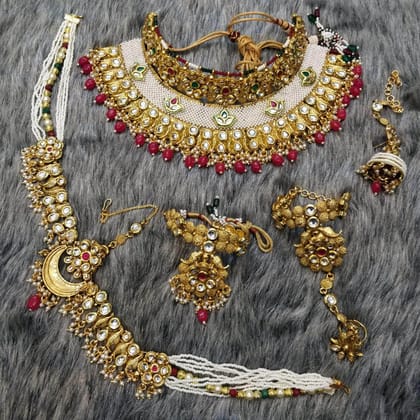 ZEVAR I Kundan Bridal Jewellery Set
