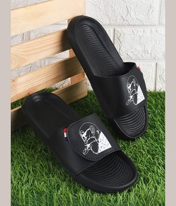 PERY PAO Black Men's Slide Flip Flop