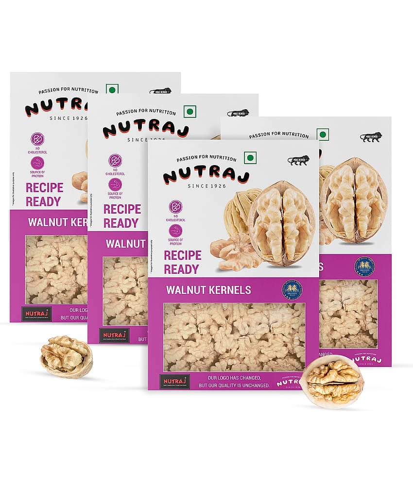 Nutraj Walnuts (Akhrot) 250 g Pack of 4