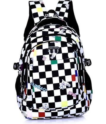 Tinytot Black Polyester Backpack For Kids