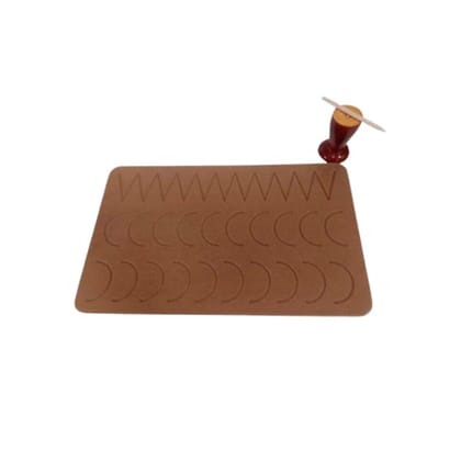 Wooden White Tracing Board Stencil (Zig Zag & MW Curve)