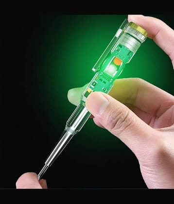 High-Brightness Intelligent Voltage Tester Pen - Multi-function LED Test Pen with Screwdriver for Electric Power Testing, Voltage Tester Detector
