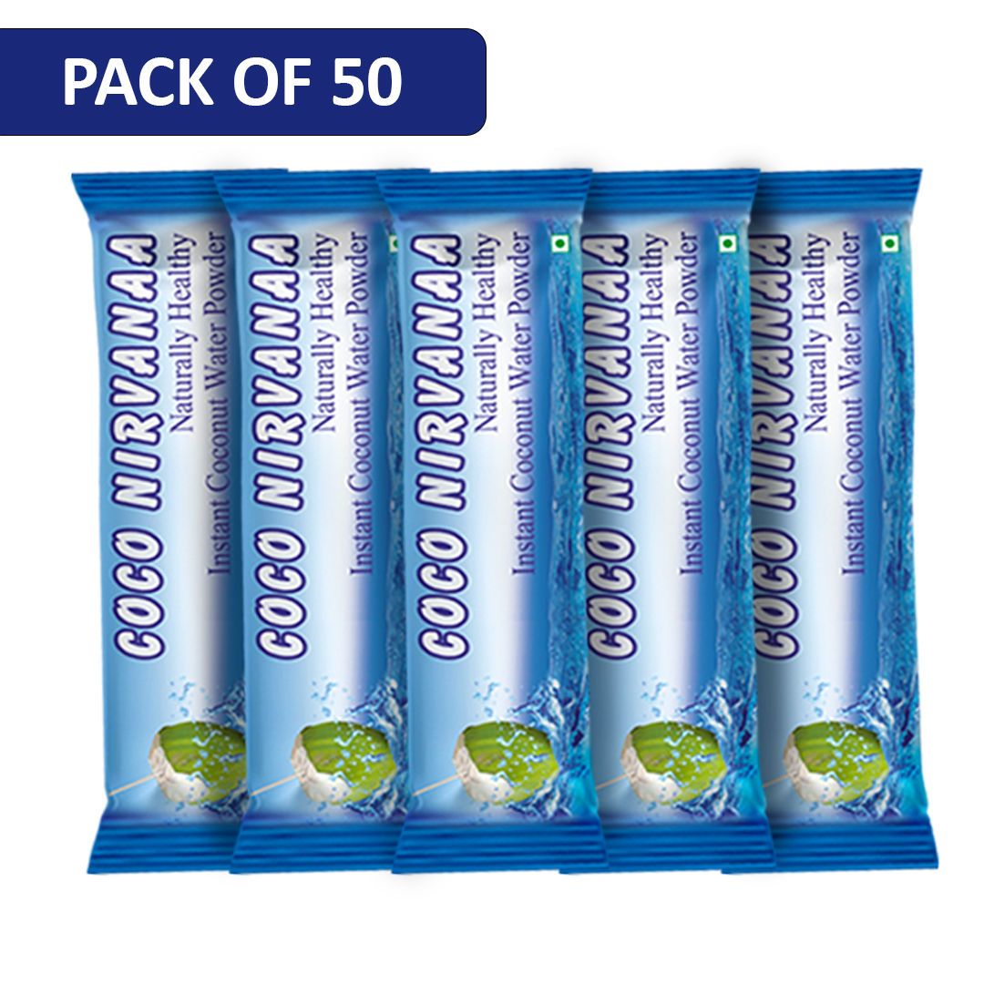 Coco Nirvanaa - Coconut Water Powder Sachets - Pack of 50